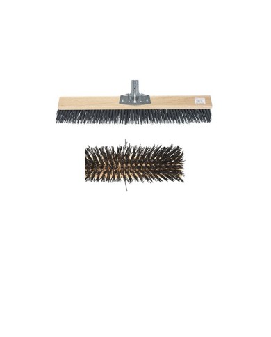 Scopa industriale 60cm legno 6 ranghi