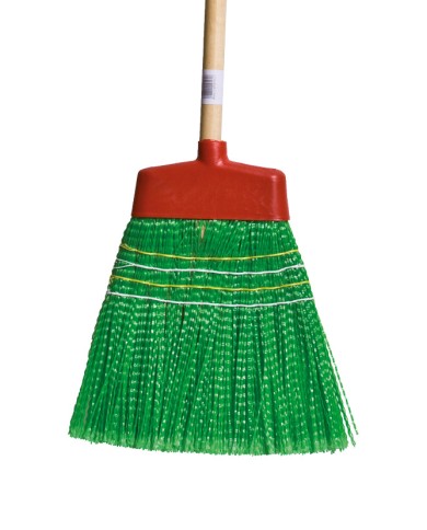 Scopa Primavera polipropilene 4 fili manico pino verniciato 110cm
