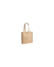 Shopper con soffietto in TNT stampato con effetto juta 38x39,5x10cm