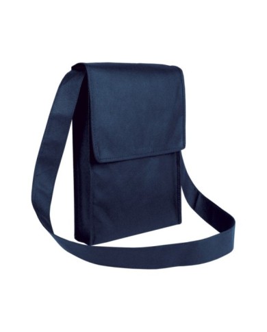 Shopper tascapane con soffietto in tnt 80 g/m2 cucito con tracolla