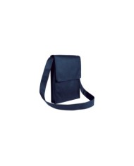 Shopper tascapane con soffietto in tnt 80 g/m2 cucito con tracolla