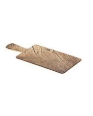 Tagliere rettangolare in melamina effetto legno 42x18x1,5cm + manico 10cm