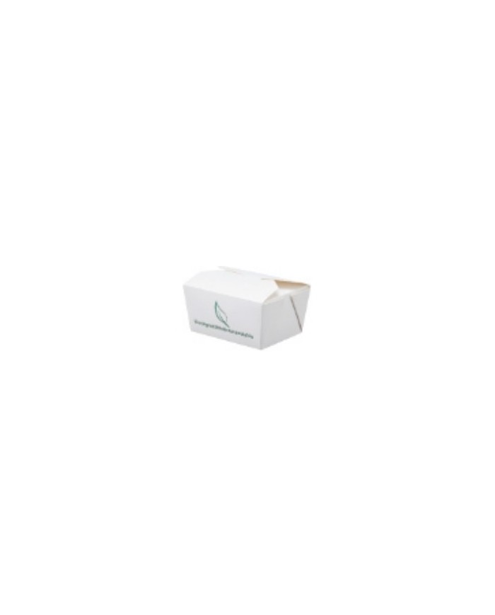 Take away box in carta + PLA 11,2x9x6,5cm 800ml 25pz