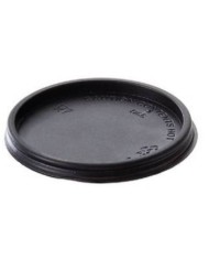 Tappo per bicchiere nero in polistirene PS Ø5,5cm 1000pz (DP-10729)