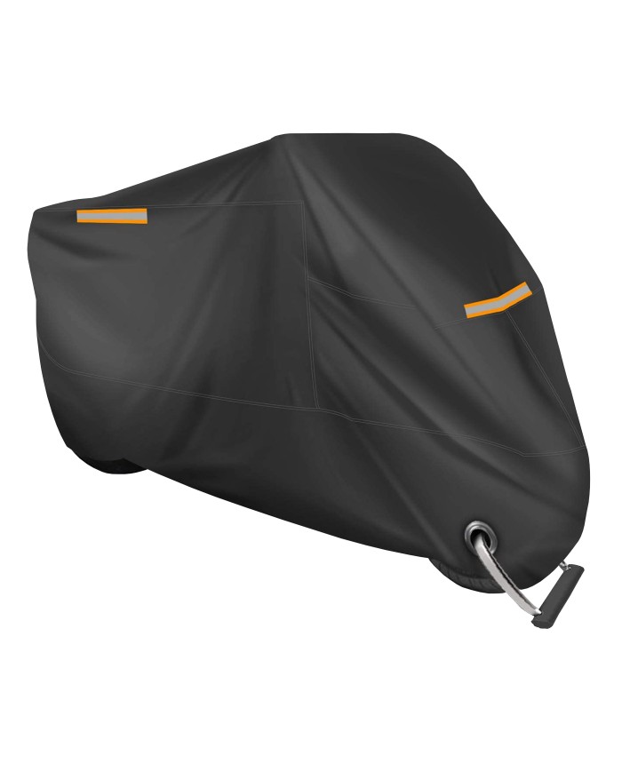 Telo coprimoto in poliestere 190t con bande catarinfrangenti. taglia xxl