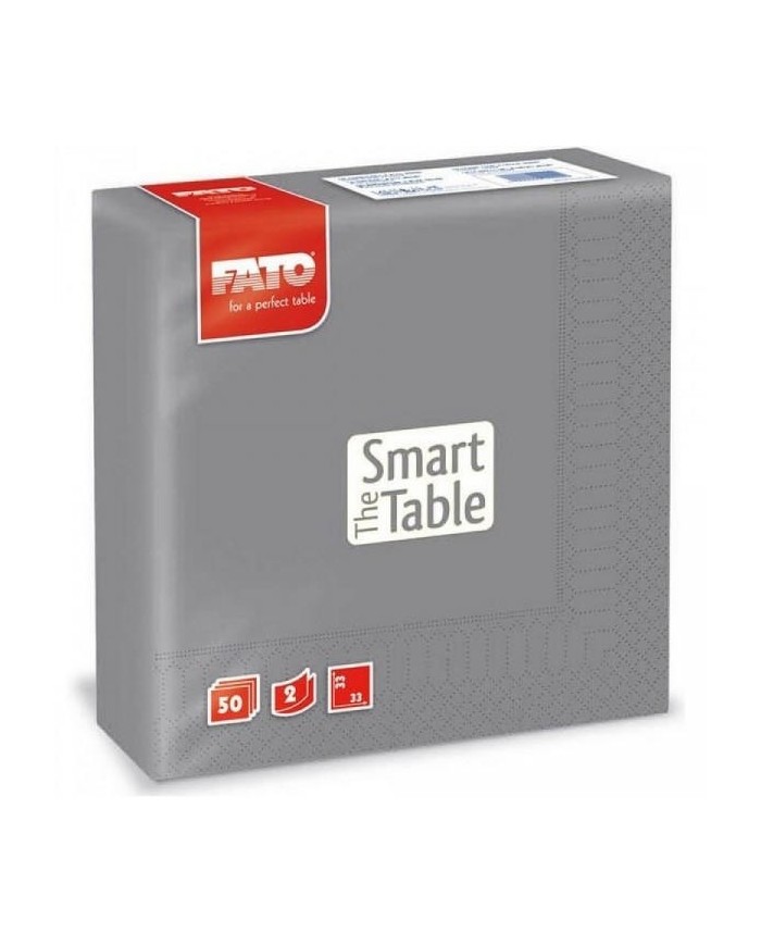 Tovagliolo 33x33 Smart Grigio 2V 50pzx24