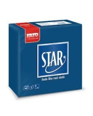 Tovagliolo 38X38 Star microcollato blu notte 2V 40pzx30