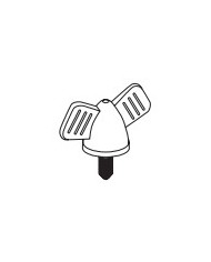 Vite con aletta plastica 6x15