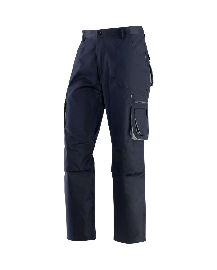 WILLIS Pantalone multitasche in tessuto blu-grigio Taglie: S-XXXL