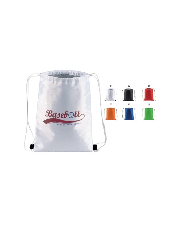 Zainetto termico in poliestere 210 T con chiusura a strozzo