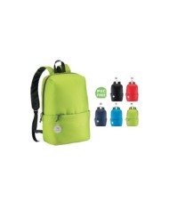 Zaino in poliestere senza PVC con quattro tasche, spallacci regolabili