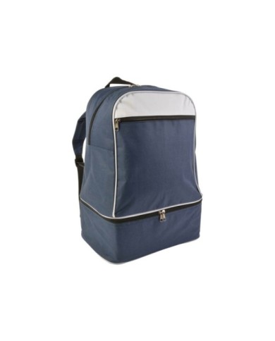 Zaino sport e viaggio in poliestere 600D con tasca porta scarpe col.blu