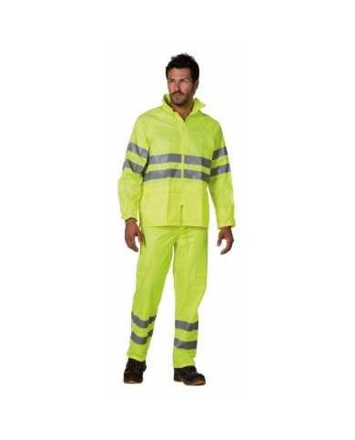 Completo impermeabile con bande HV (M-3XL)
