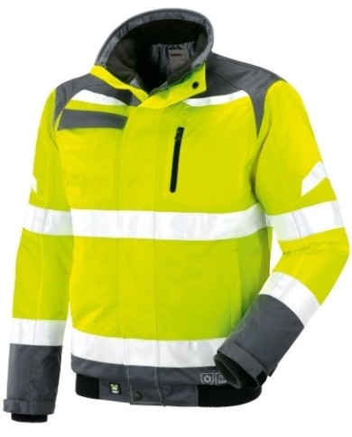 Giubbino Nomentana imbottito alta visibilità in poliestere Oxford/PU