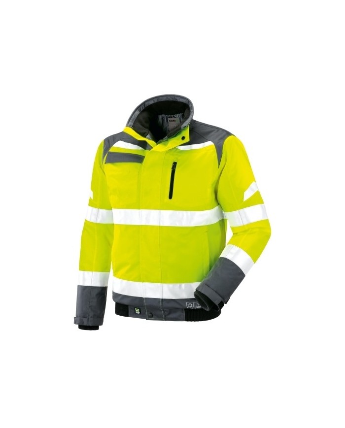 Giubbino Nomentana imbottito alta visibilità in poliestere Oxford/PU