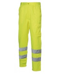 Pantalone Fustagno HV Giallo c/tascone (S-3XL)