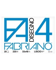 Album F4 33x48cm 220gr 20 fogli liscio Fabriano