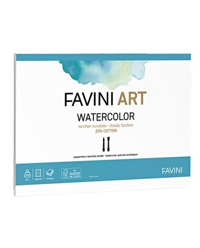 Blocco Acquerello 35x50cm 340gr 10 fogli Favini (Min/Mul.5pz)