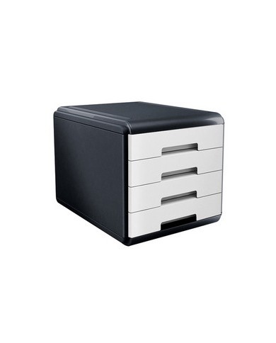 Cassettiera Mydesk 29,5 x 38,5 x 28,2 cm 4 cassetti da 4,5 cm grigio/bianco Arda