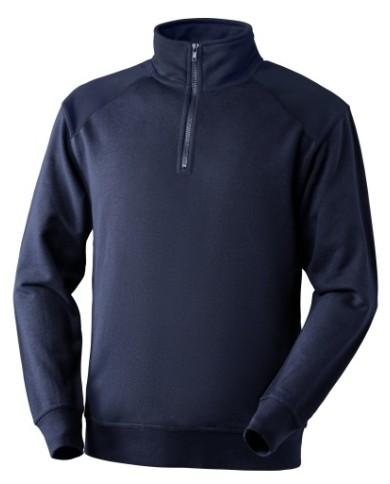 ANNISTON Felpa half zip 60% cotone 40% poliestere blu S-XXXL