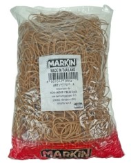 Elastici diametro 10 cm 1 kg caucciù avana Markin