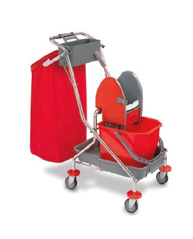 MINIMAX5 Carrello cromato pieghevole mono con 4100PR