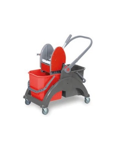SKY2.25MP Carrello duo 2x25lt con manico plastica s/pressa s/secchi