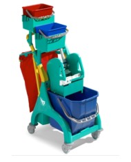 Nick Plus 30 25LT Carrello con secchio lavaggio, secchi 4L e portasacco