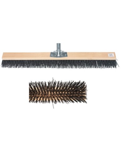 Scopa industriale 60cm legno 6 ranghi