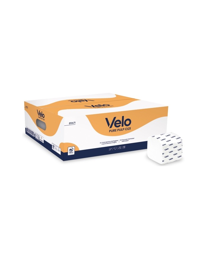 Carta igienica interfogliata Pure Pulp CI21 210foglix40