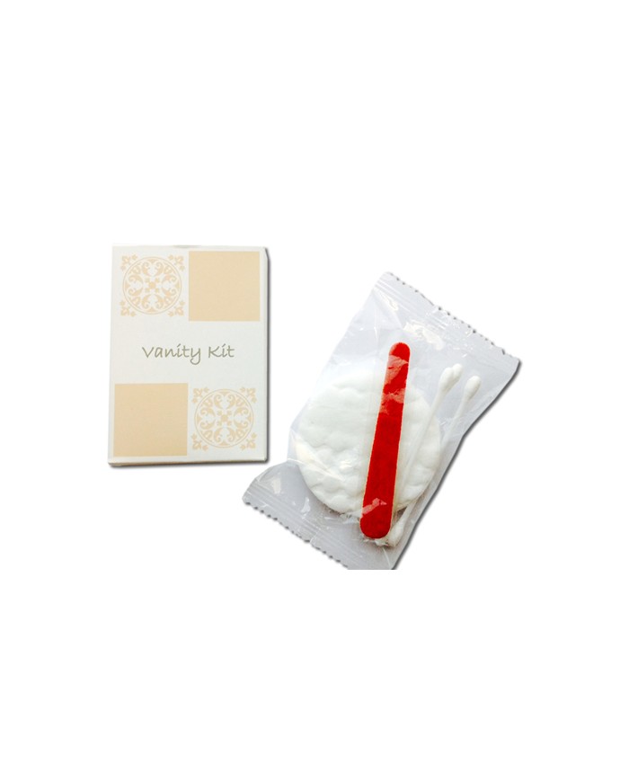 Acanto Vanity kit contiene: dischetti di cotone, lima per inghie e cotton fioc 100pz