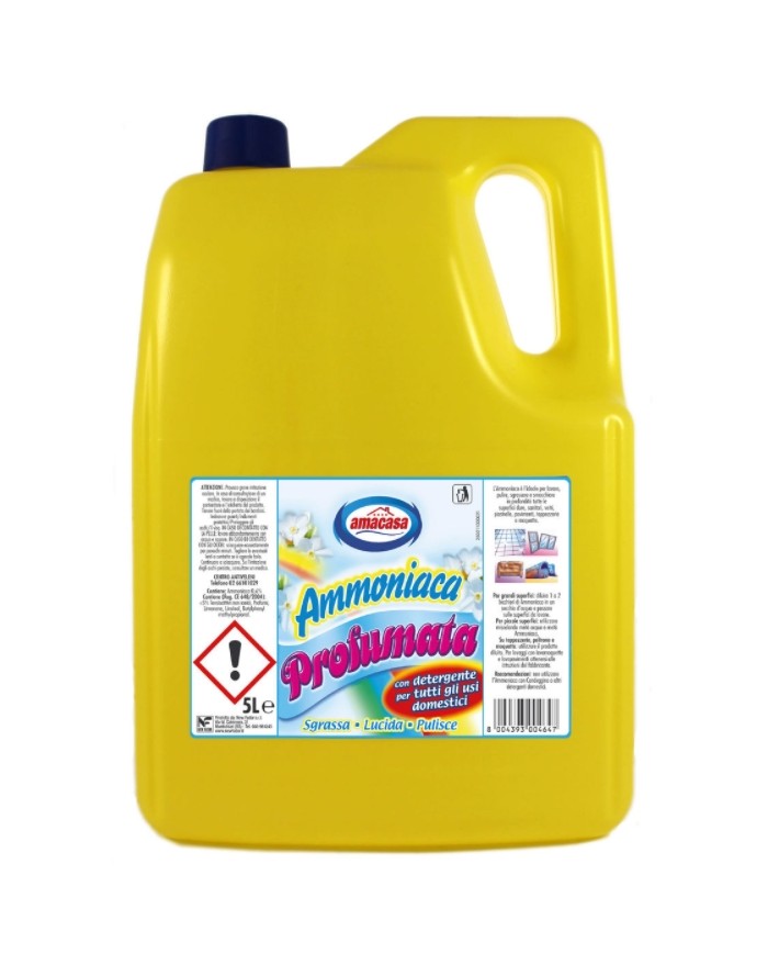 Ammoniaca Profumo floreale con Detergente 5lt