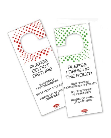 Appendiporta non disturbare in cartoncino plastificato 20pz