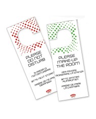 Appendiporta non disturbare in cartoncino plastificato 20pz