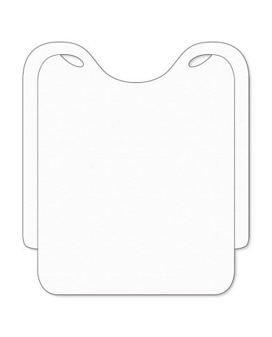 Bavaglio bianco in tnt 39x36cm 100pz