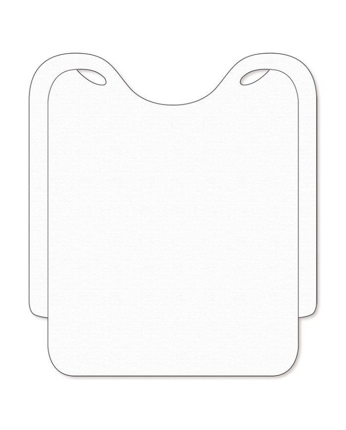 Bavaglio bianco in tnt 39x36cm 100pz