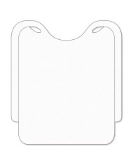 Bavaglio bianco in tnt 39x36cm 100pz