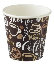 Bicchiere Carta+PE Coffe marrone 115ml Ø6,2x6,3cm 1000pz