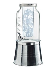 Big jar con supporto in latta e refrigerante in policarbonato Ø20x38cm 3l