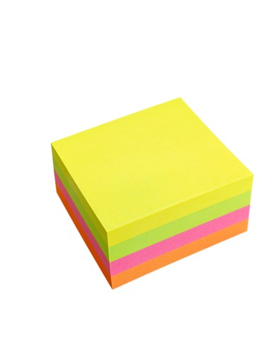 Biglietti adesivi Cubo assortito neon 75x75mm 70gr 320 fogli Starline