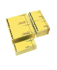 Blocchetto biglietti adesivi giallo 50x40mm 70gr 100 fogli Starline (Min.Mul./12)