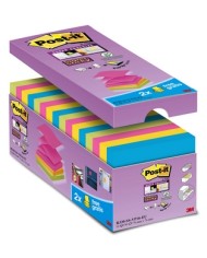 Blocchetto Post it Super Sticky Z Notes R-330-SS-VP16 per dispenser 76x76mm 90 fogli Post it conf. 16 blocchi