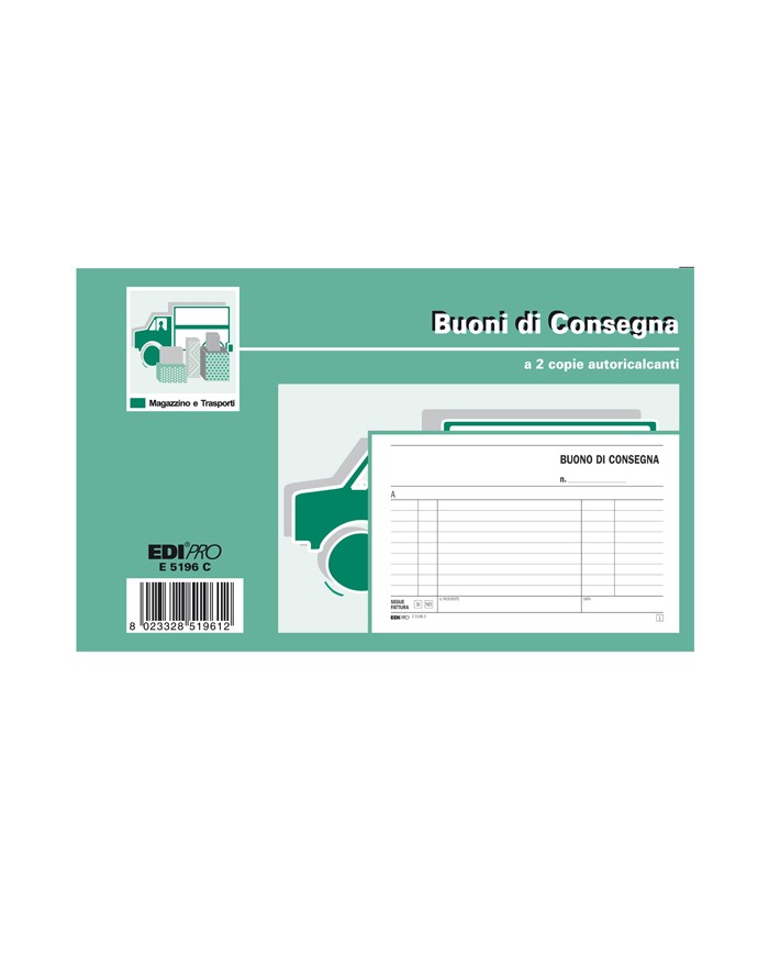 Blocco buoni di consegna 50/50 fogli ricalcanti 10x17cm Edipro