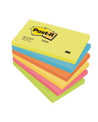 Blocco foglietti Colori Energy 655 TFEN 76 x 127 mm 72 gr colori assortiti 100 fogli (Min.Mul./6)