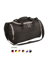 Borsone sport in polyester 600D con tasca porta scarpe