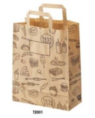 Buste in carta per asporto 26+14x32cm 50pz