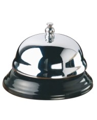 Campanello da banco in metallo cromato e PVC Ø10 cm