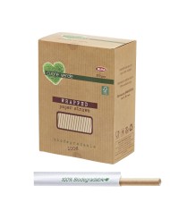 Cannucce avana in carta Kraft imbustate singolarmente Ø7x210mm 250pz