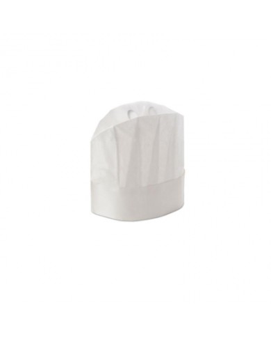 Cappello chef in TNT bianco 28,5x24cm 25pz