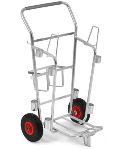 Carrello in metallo per nettezza urbana con ruote ø260mm